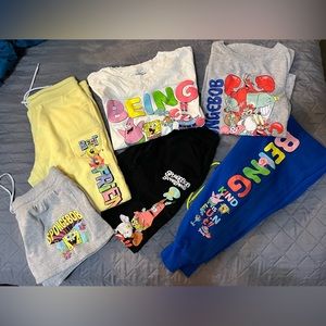 Juniors L(11-13) bundle of SpongeBob clothes